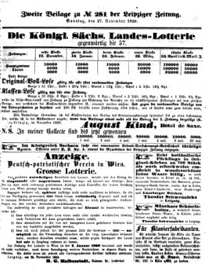 Leipziger Zeitung Sonntag 27. November 1859