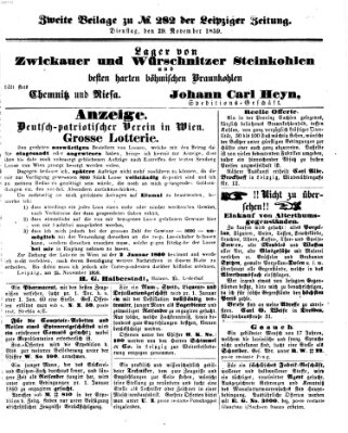 Leipziger Zeitung Dienstag 29. November 1859
