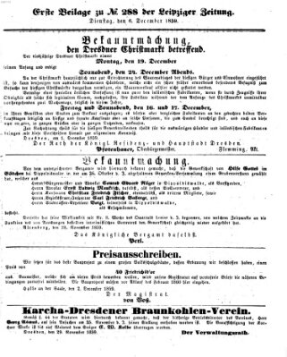 Leipziger Zeitung Dienstag 6. Dezember 1859