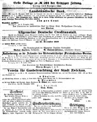 Leipziger Zeitung Freitag 9. Dezember 1859