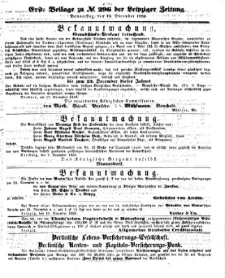 Leipziger Zeitung Donnerstag 15. Dezember 1859