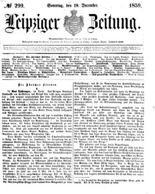 Leipziger Zeitung Sonntag 18. Dezember 1859