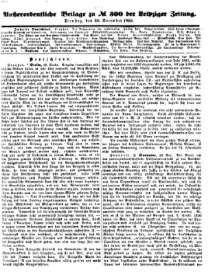 Leipziger Zeitung Dienstag 20. Dezember 1859