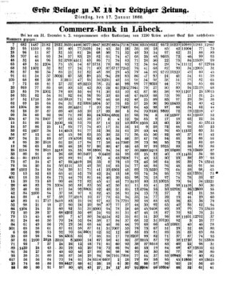 Leipziger Zeitung Dienstag 17. Januar 1860