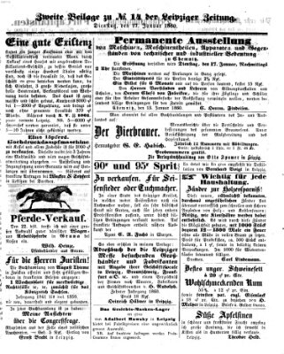 Leipziger Zeitung Dienstag 17. Januar 1860