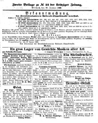 Leipziger Zeitung Mittwoch 18. Januar 1860