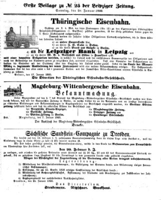 Leipziger Zeitung Sonntag 29. Januar 1860