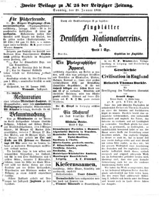 Leipziger Zeitung Sonntag 29. Januar 1860