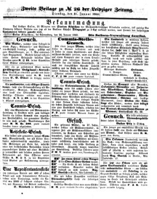 Leipziger Zeitung Dienstag 31. Januar 1860