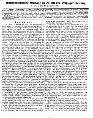 Leipziger Zeitung Dienstag 31. Januar 1860