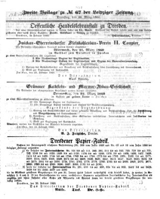 Leipziger Zeitung Dienstag 20. März 1860