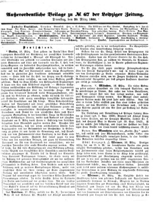 Leipziger Zeitung Dienstag 20. März 1860