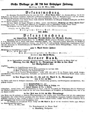 Leipziger Zeitung Freitag 23. März 1860