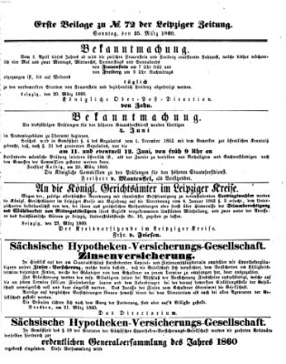 Leipziger Zeitung Sonntag 25. März 1860