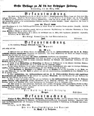 Leipziger Zeitung Donnerstag 29. März 1860