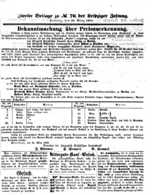 Leipziger Zeitung Freitag 30. März 1860