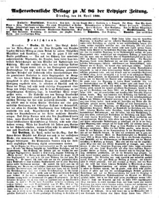 Leipziger Zeitung Dienstag 24. April 1860