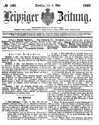 Leipziger Zeitung Dienstag 8. Mai 1860