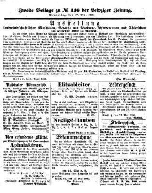 Leipziger Zeitung Donnerstag 17. Mai 1860