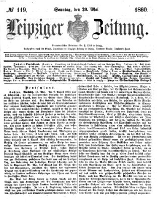 Leipziger Zeitung Sonntag 20. Mai 1860