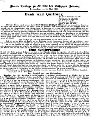 Leipziger Zeitung Donnerstag 24. Mai 1860