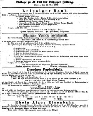 Leipziger Zeitung Freitag 25. Mai 1860