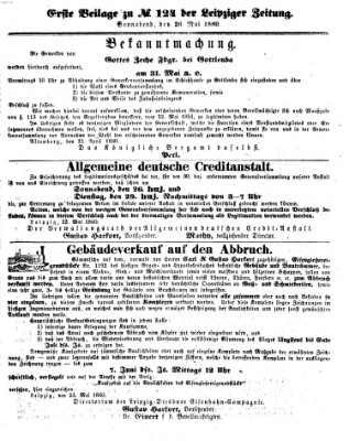 Leipziger Zeitung Samstag 26. Mai 1860