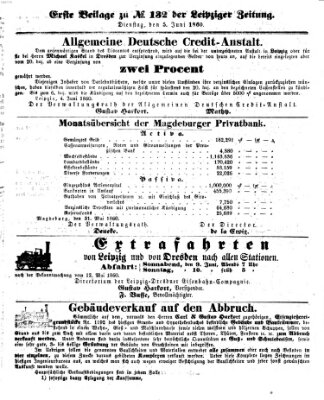 Leipziger Zeitung Dienstag 5. Juni 1860