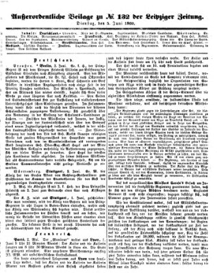 Leipziger Zeitung Dienstag 5. Juni 1860