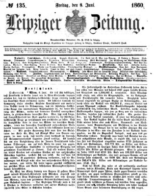 Leipziger Zeitung Freitag 8. Juni 1860