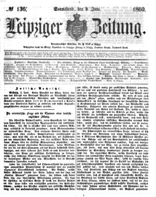 Leipziger Zeitung Samstag 9. Juni 1860