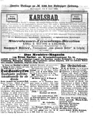 Leipziger Zeitung Samstag 9. Juni 1860