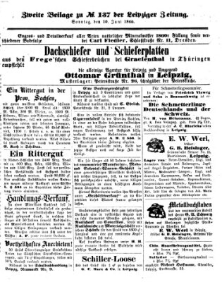 Leipziger Zeitung Sonntag 10. Juni 1860