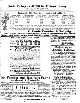 Leipziger Zeitung Dienstag 12. Juni 1860