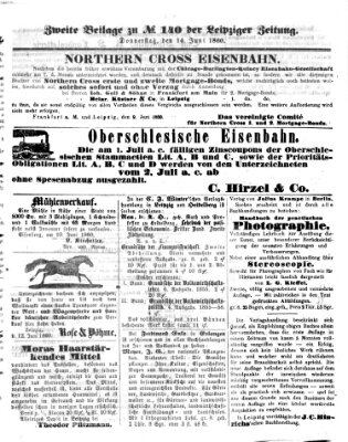 Leipziger Zeitung Donnerstag 14. Juni 1860