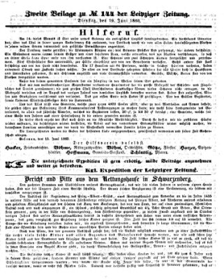 Leipziger Zeitung Dienstag 19. Juni 1860