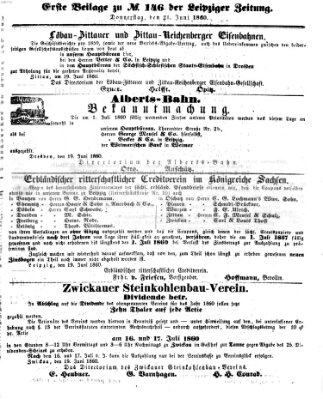 Leipziger Zeitung Donnerstag 21. Juni 1860