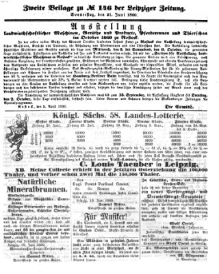 Leipziger Zeitung Donnerstag 21. Juni 1860