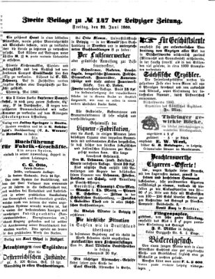 Leipziger Zeitung Freitag 22. Juni 1860