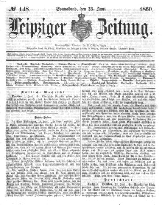 Leipziger Zeitung Samstag 23. Juni 1860