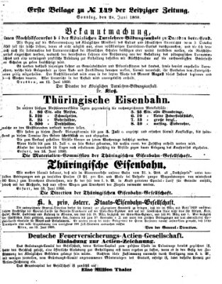 Leipziger Zeitung Sonntag 24. Juni 1860