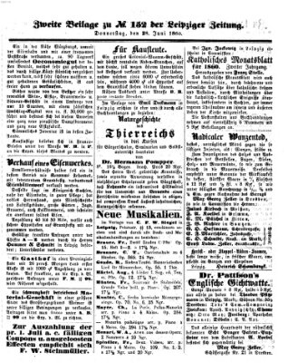 Leipziger Zeitung Donnerstag 28. Juni 1860