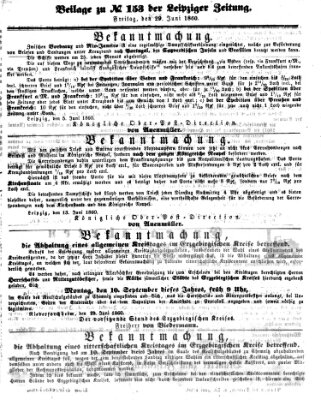 Leipziger Zeitung Freitag 29. Juni 1860