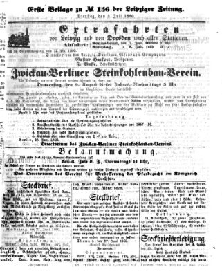 Leipziger Zeitung Dienstag 3. Juli 1860