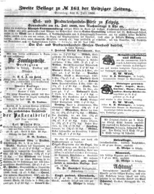 Leipziger Zeitung Sonntag 8. Juli 1860