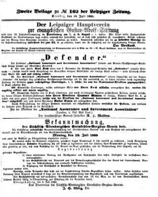 Leipziger Zeitung Dienstag 10. Juli 1860