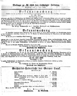 Leipziger Zeitung Mittwoch 11. Juli 1860