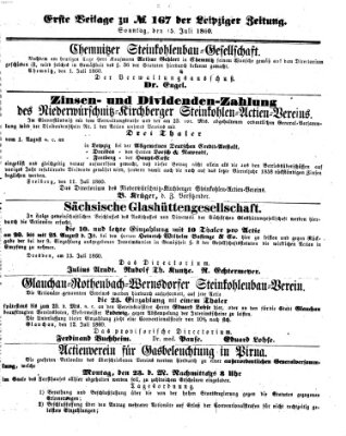 Leipziger Zeitung Sonntag 15. Juli 1860