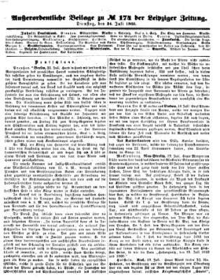 Leipziger Zeitung Dienstag 24. Juli 1860