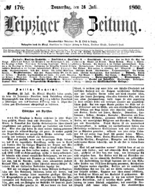 Leipziger Zeitung Donnerstag 26. Juli 1860